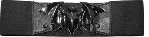 Kreepsville Black Bat Elastic Waist Belt for Women