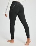 BALEAF Women's Fleece Leggings with Pockets - Black