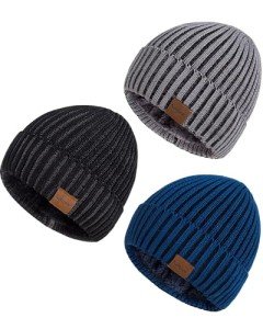 Cozy Fleece-Lined Beanie Hats for Everyone