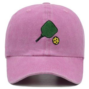 Embroidered Pink Pickleball Hat for Everyone