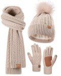 Cozy Winter Beanie, Scarf & Gloves Set