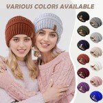3 Pack Women's Satin Lined Winter Beanies