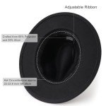 Classic Fedora Hat with Cat Eye Sunglasses Set