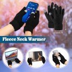Women's 5-Piece Winter Beanie, Scarf, Gloves Set