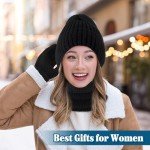 Women's 5-Piece Winter Beanie, Scarf, Gloves Set