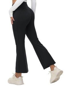 BALEAF Women's Petite High-Waisted Flare Leggings