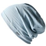Lightweight Women's Cotton Beanie Hat - Blue
