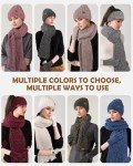 Cozy Women's Winter Beanie, Scarf, Gloves Set