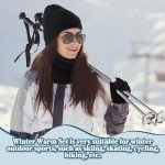 Women's 5-Piece Winter Beanie, Scarf, Gloves Set