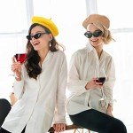 6-Piece Women's French Style Wool Beret Hat Set