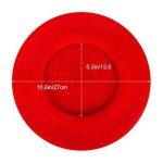 6-Piece Women's French Style Wool Beret Hat Set