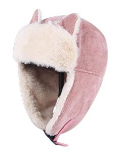 Cute Cat Ear Winter Aviator Hat for Women