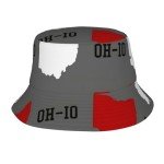 Ohio State Gray Summer Bucket Hat for Women
