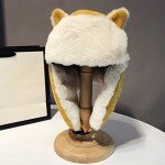 Cute Cat Ear Winter Aviator Hat for Women