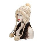 Winter Warm Rabbit Fur Beanie Hat for Women