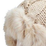 Winter Warm Rabbit Fur Beanie Hat for Women