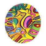 Colorful Tie-Dye Fedora Hat for Men and Women