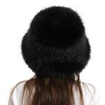 Fluffy Fuzzy Bucket Hat for Women - Black