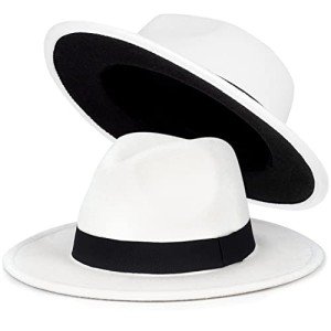 Two-Tone Black & White Fedora Hat for Everyone