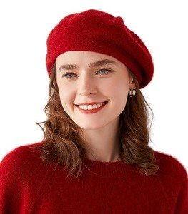 Ailaile Women's Warm Cashmere Beret Beanie Hat