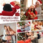 Vintage Red Wool Felt Cloche Hat for Women