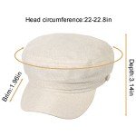 ColorSun Women's White Newsboy Cap for Style