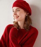 Ailaile Women's Warm Cashmere Beret Beanie Hat