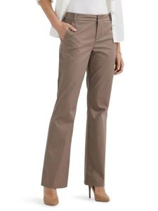 Lee Women's Wrinkle-Free Mid Rise Bootcut Pants