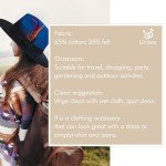 Trendy Blue and Black Women's Fedora Hat