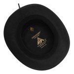 Stylish Black Cowhide Leather Steampunk Top Hat