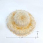 Cozy Rose Red Faux Fur Winter Hat for Women