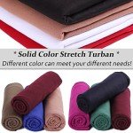 6-Piece Women's Stretch Head Wraps and Turbans