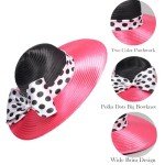 Wide Brim Women's Dress Hat with Bowknot