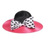 Wide Brim Women's Dress Hat with Bowknot