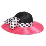 Wide Brim Women's Dress Hat with Bowknot