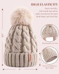 Cute Knit Beanie Set with Pom Poms for Women
