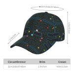 Retro Video Game Pattern Baseball Cap for All Seasons