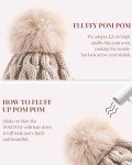 Cute Knit Beanie Set with Pom Poms for Women