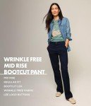 Lee Women's Wrinkle-Free Mid Rise Bootcut Pants
