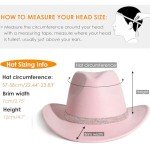 Sparkly Pink Cowboy Hat with Rhinestone Buckle