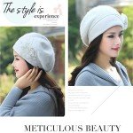 Winter Women's Beanie Hat with Rabbit Fur