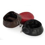 Women's Genuine Leather French Beret Hat - Black