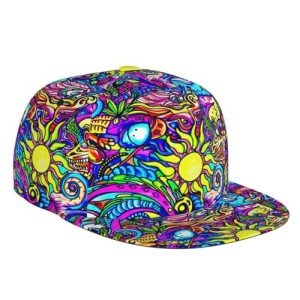 Trippy Art Adjustable Snapback Hat for Everyone