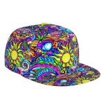 Psychedelic Trippy Art Adjustable Snapback Hat
