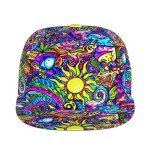 Psychedelic Trippy Art Adjustable Snapback Hat