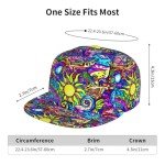 Psychedelic Trippy Art Adjustable Snapback Hat