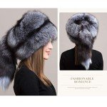 Stylish Silver Fox Fur Beanie for Women