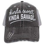 Kinda Sweet Kinda Savage Black/Grey Baseball Cap