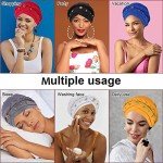 Aosmeol Women's 6 Pack Fashionable Turban Caps
