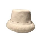 Women's Winter Faux Leather Fur Bucket Hat